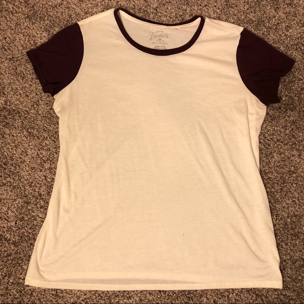 Color Block Tee White T-Shirt